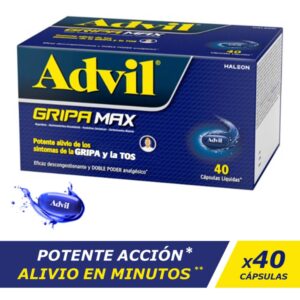 Advil Gripa Max 40 Cápsulas Alivio Potente De Gripa Y Tos