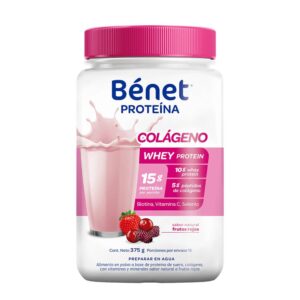 Proteina Benet Colageno Sabor Frutos Rojo 375 g