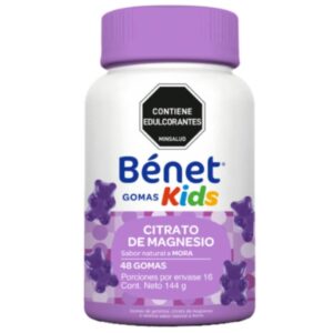 Gomas Benet Kids Citrato De Magnesio 48 Unidades