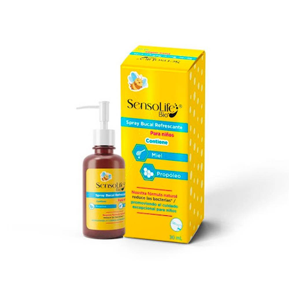 Enjuague Bucal Refrescante Para Niños Sensolife Bio 30 ml