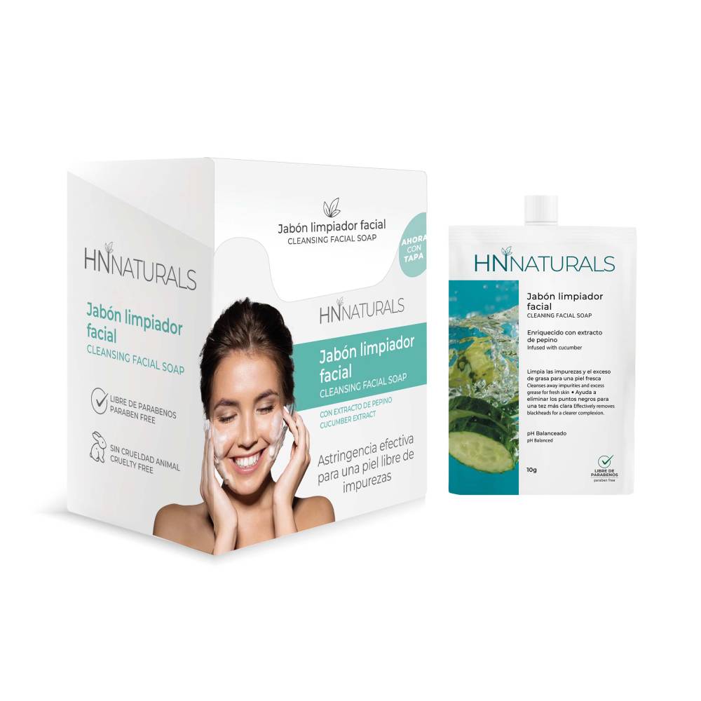 Jabon Limpiador Facial HN Naturals 12 Sobres