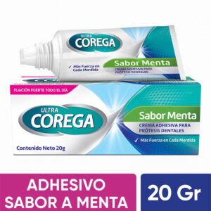 Crema Corega Sabor Menta 20 gr - Adhesivo para prótesis dentales