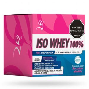 Proteína Iso Whey 100% Red Velvet 12 Sobres - Libre Lactosa