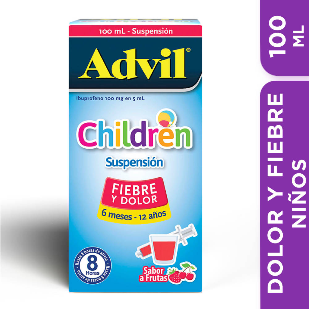Advil Children 100ml Suspensión Para Fiebre Y Dolor