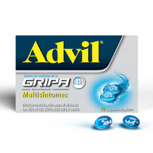 Advil Gripa 72 Cápsulas Alivio Rápido de la Gripe