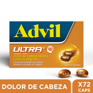 Advil Ultra 72 Cápsulas Blandas Dolor de Cabeza Severo