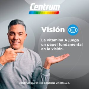 Centrum Silver +50 Años 30 Tabletas - Energía, Huesos y Defensas
