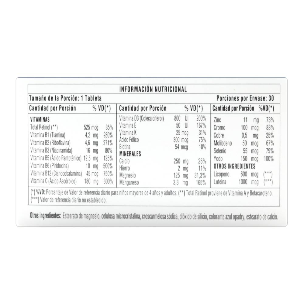 Centrum Silver Men 50+ 30 Tabletas - Huesos, Defensas y Mente Activa - Imagen 7