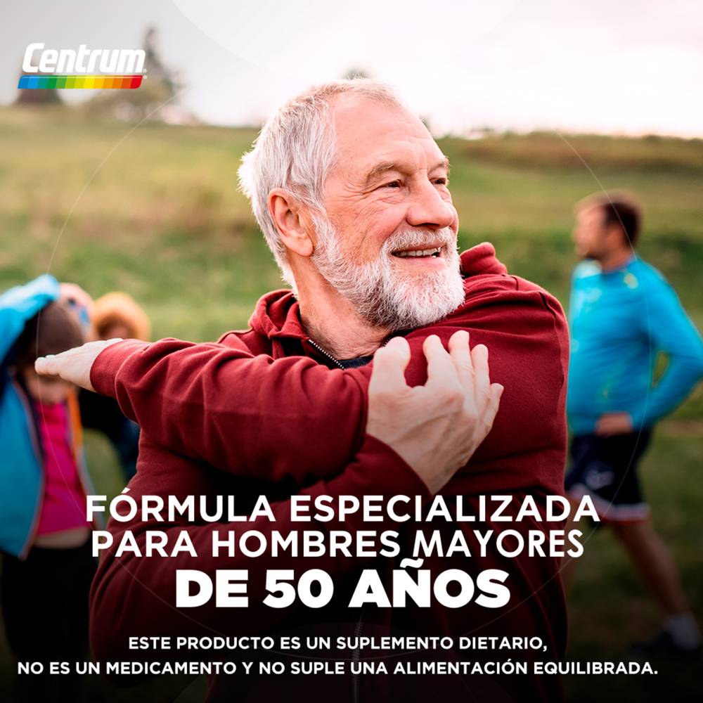 Centrum Silver Men 50+ 30 Tabletas - Huesos, Defensas y Mente Activa - Imagen 5