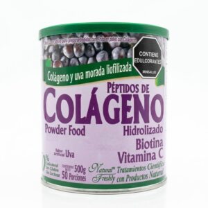 Colágeno Hidrolizado Uva Biotina Vitamina C 500 Gr