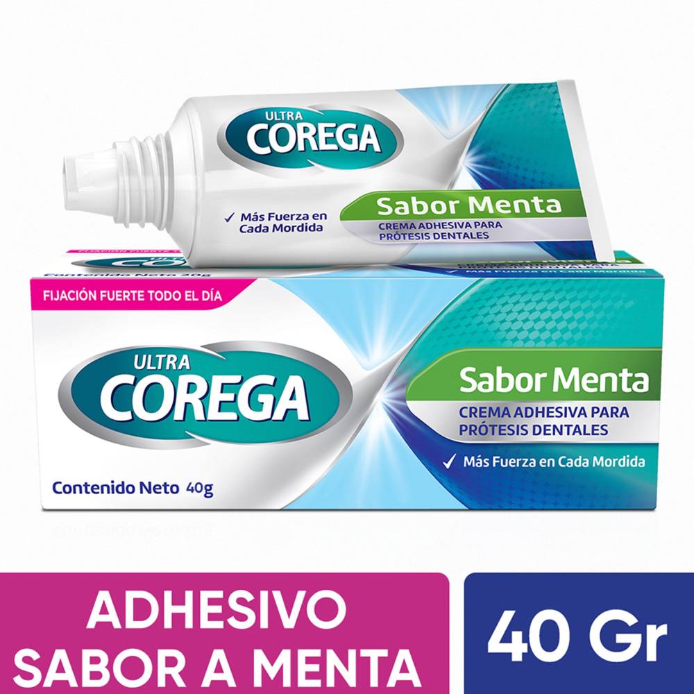 Crema Corega Sabor Menta 40 gr - Adhesivo para prótesis dentales