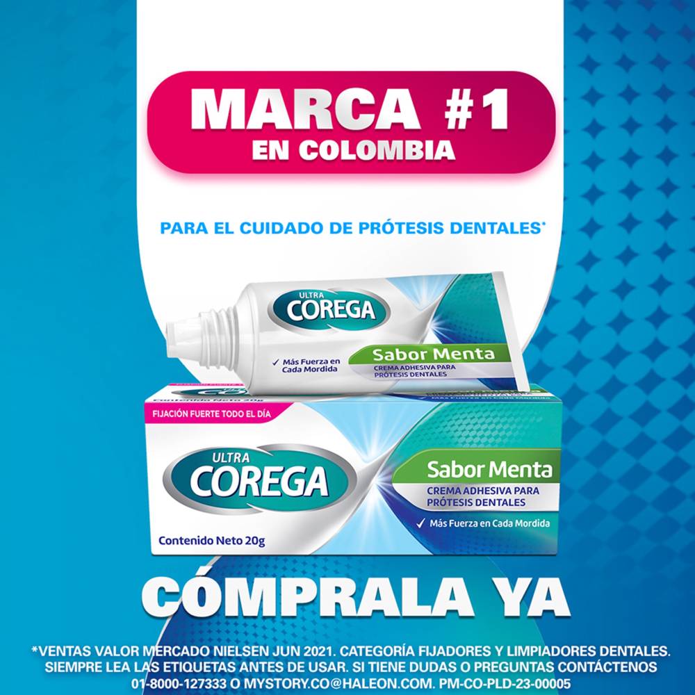 Crema Corega Sabor Menta 40 gr - Adhesivo para prótesis dentales