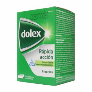 Dolex Avanzado Rápida Acción 200 Tabletas Acetaminofén 500 mg