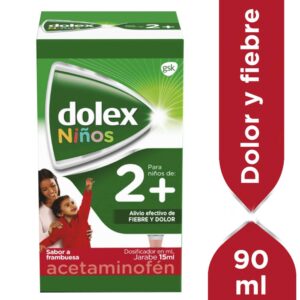Dolex Niños 2+ Jarabe 90 Ml - Alivio Efectivo de Fiebre y Dolor