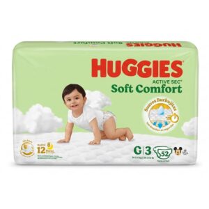 Pañales Huggies Active Sec Etapa 3 G 52 Unidades
