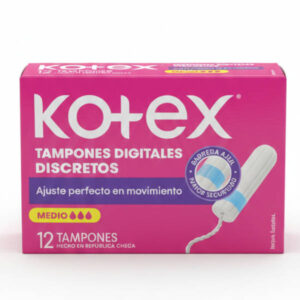 Tampones Kotex Digital Medio 12 Unidades